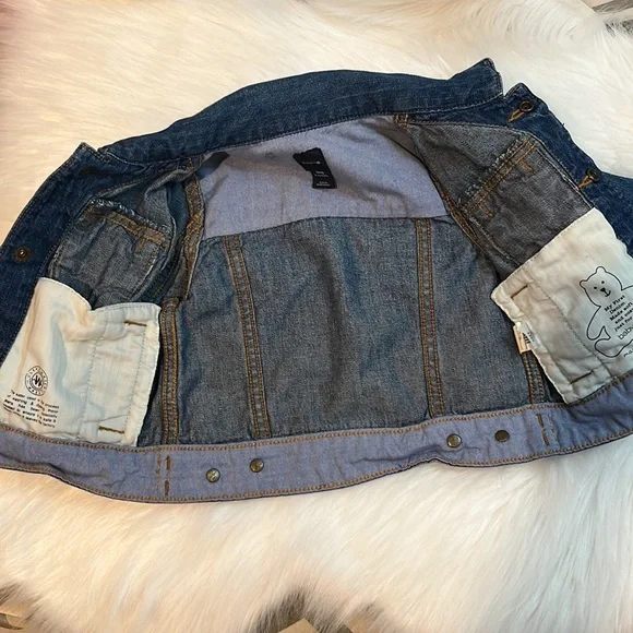 baby GAP denim blue jean jacket for baby 0-6mos EUC snap button close soft denim - Picture 8 of 8